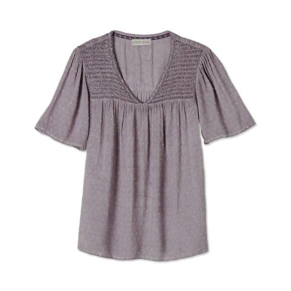 Knox Rose Tops - NWT Short-Sleeve Dusky Lavender Top - Womens Size XS - Knox Rose Shirts Blouse